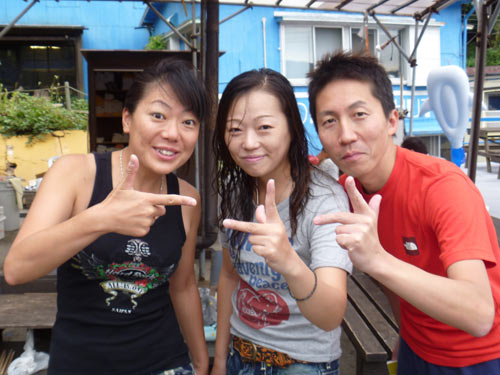 秋野さん＆チボちゃん＆三戸さん