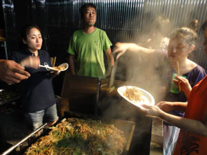 ソース焼きそばの完成〜