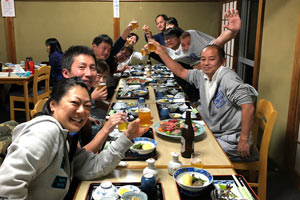 晩ご飯に乾杯〜