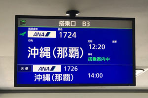 ANA 1724便で那覇へ