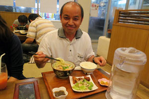 晩ご飯から参加の車田さん