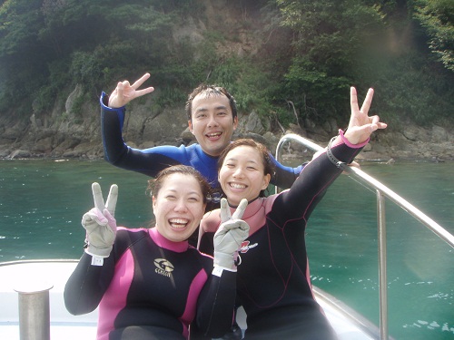 体験D頑張った上田さん＆付き添いDの大村さんご夫婦
