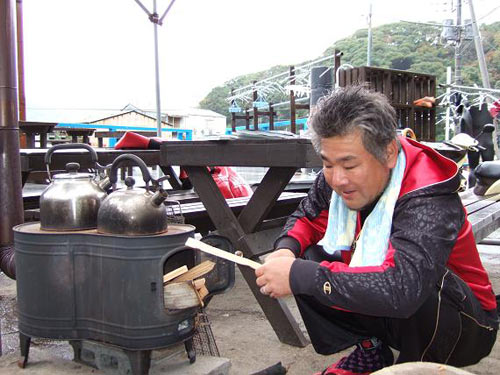 薪ストーブの火付け役？西村さん