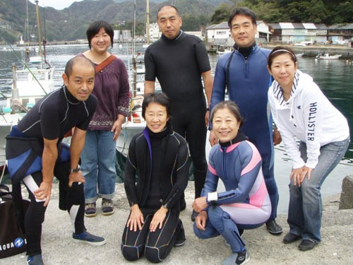 車田さん＆井上さん＆長崎さん＆中山さんご夫婦＆潜らない外波さん＆杉山さん